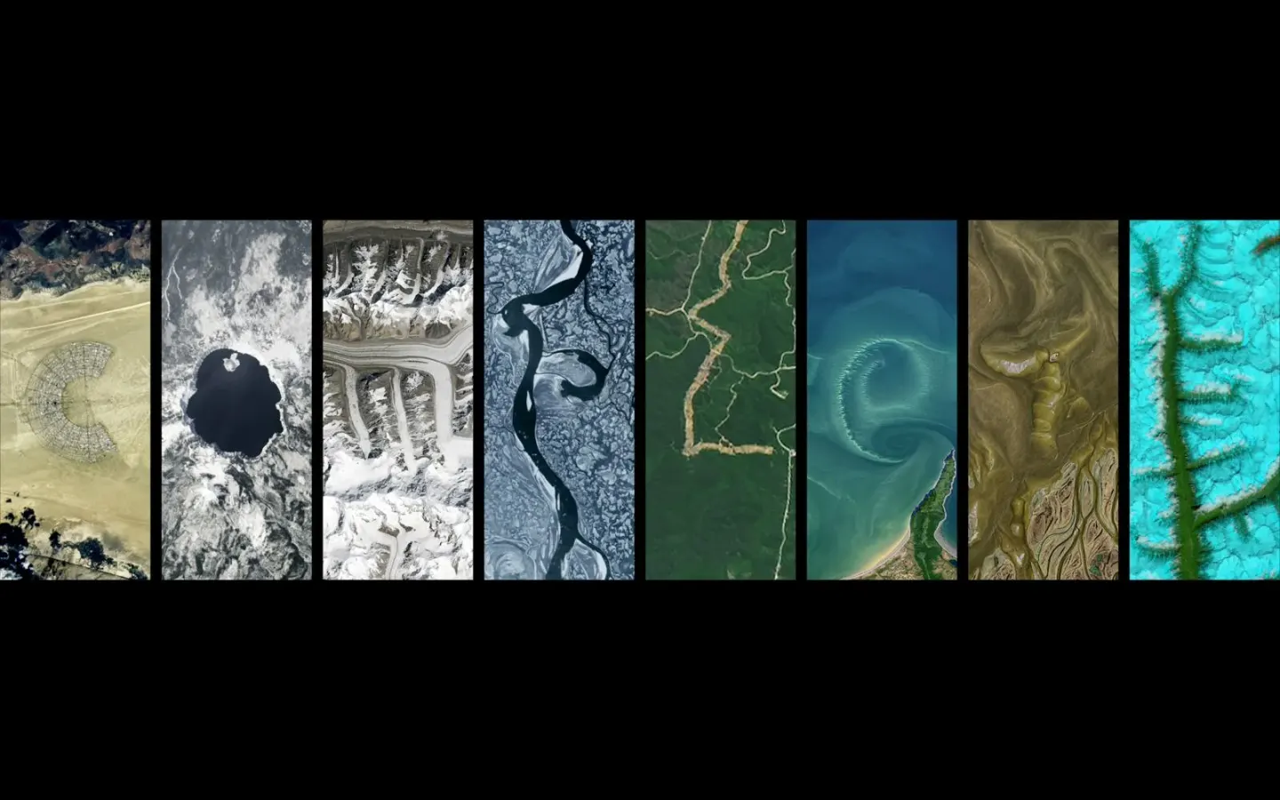 NASA transforma imagens de satélite em arte com seu nome